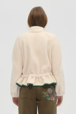 DROPPED SHOULDER GATHERED JACKET
