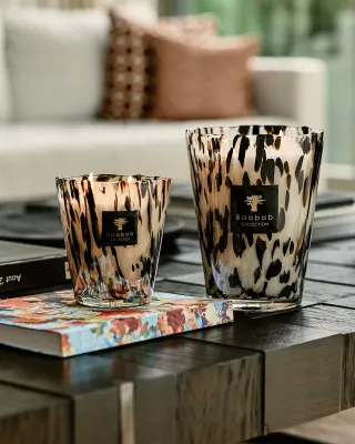 CANDLE PEARLS BLACK
