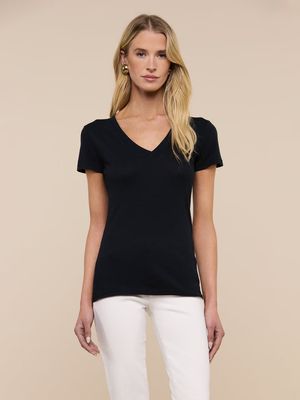 BECCA SHORT SLEEVE V-NECK TEE