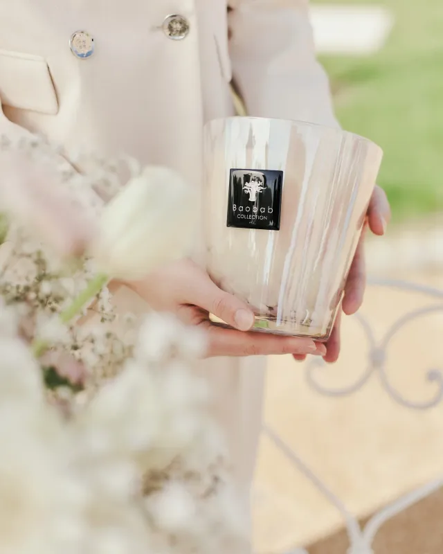 CANDLE WHITE PEARLS (all sizes)