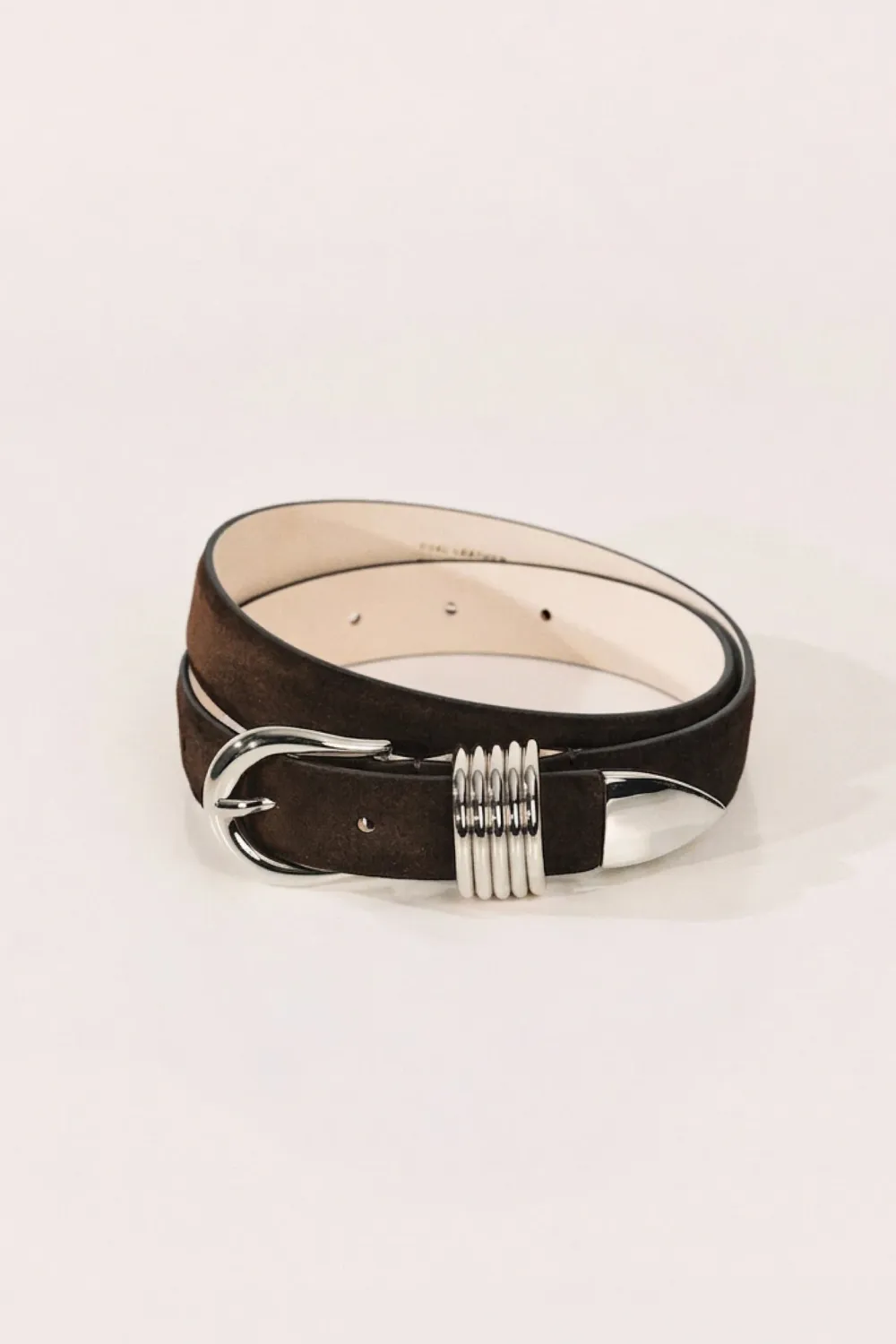 HOLLYHOCK SUEDE SILVER BELT