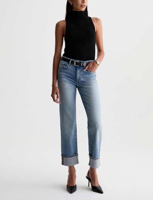BRINLEY MID-RISE STRAIGHT JEAN