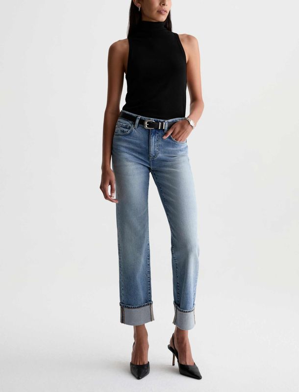 BRINLEY MID-RISE STRAIGHT JEAN