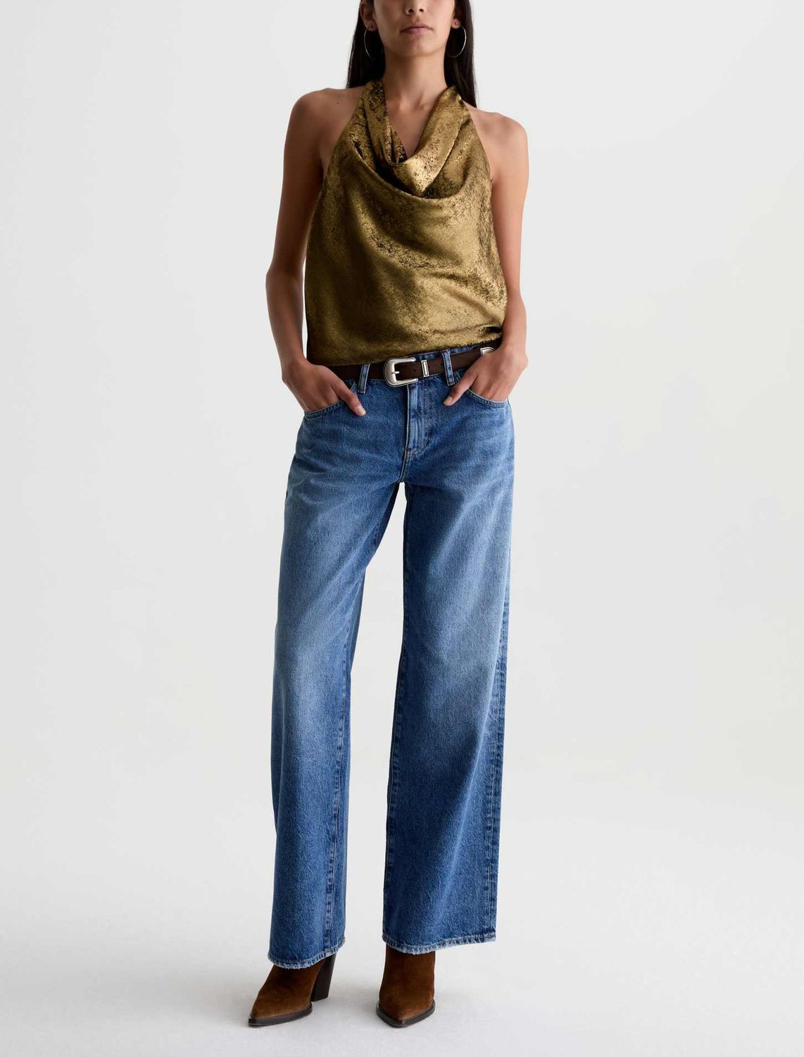 ADRIA LOW-RISE WIDE LEG JEAN
