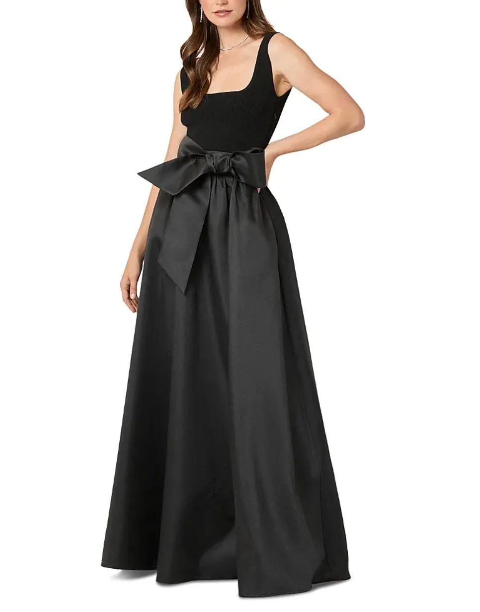 MERCER TWO-TONE MIXED MEDIA MAXI DRESS