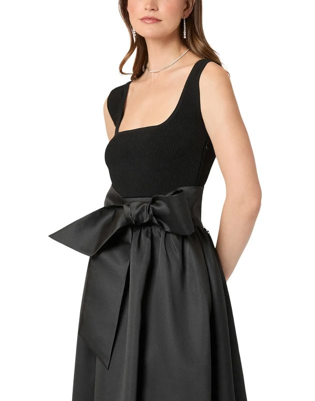 MERCER TWO-TONE MIXED MEDIA MAXI DRESS