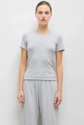 POINTELLE SLIM FIT TEE