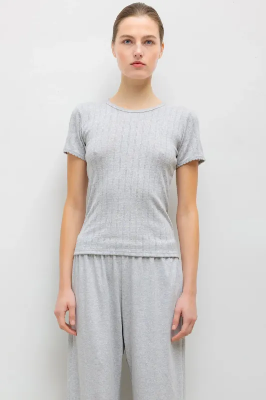 POINTELLE SLIM FIT TEE