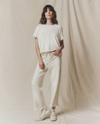 THE WIDE LEG CROPPED SWEATPANT