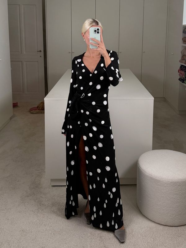 DRESS MARION POLKA EMBROIDERED