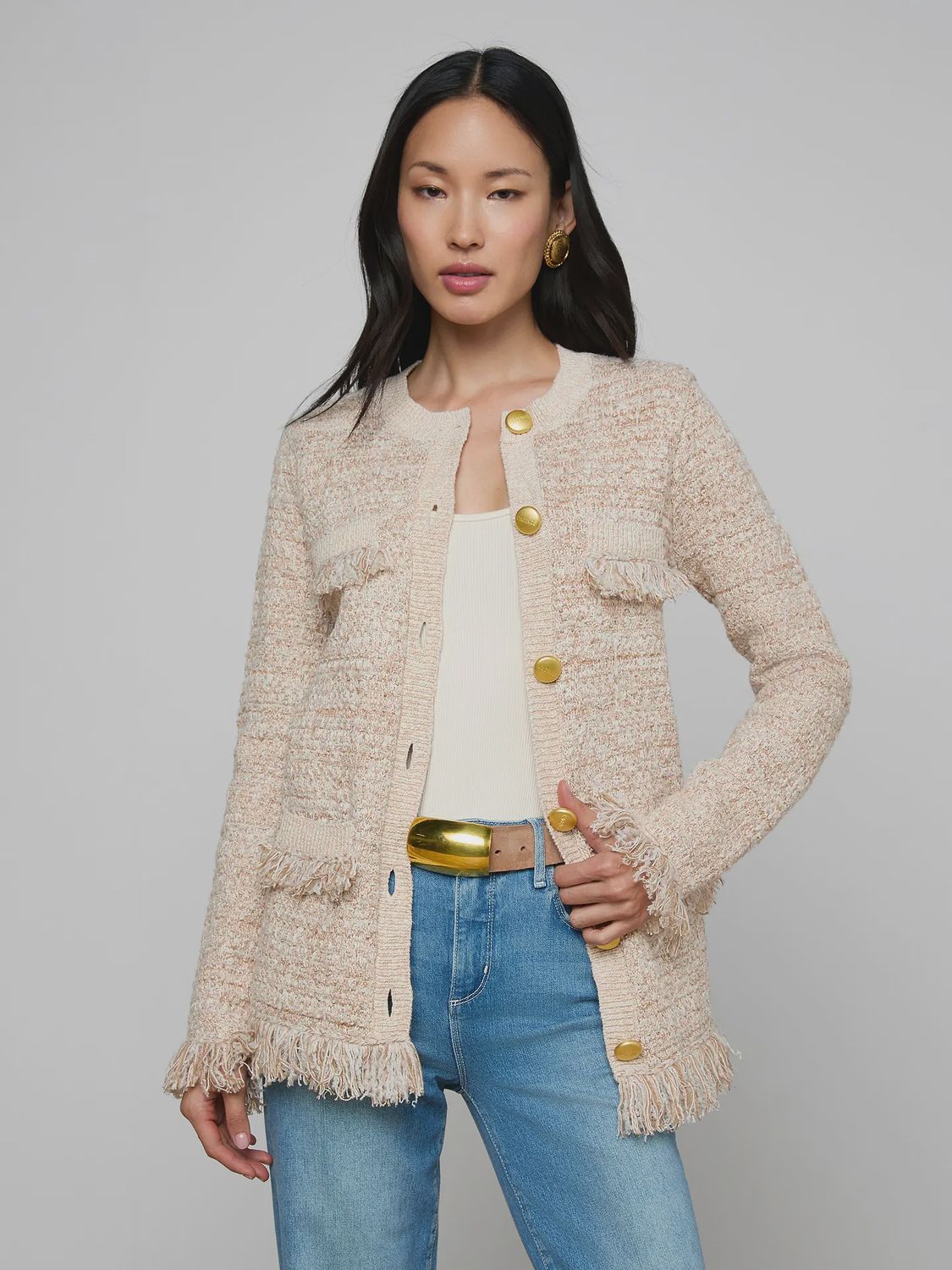 KASTORIA FRINGE CARDIGAN