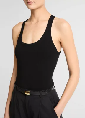 MILANO-STITCH SCOOP-NECK SWEATER TANK