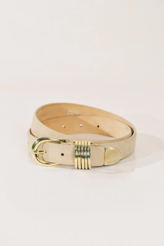 HOLLYHOCK SUEDE GOLD BELT