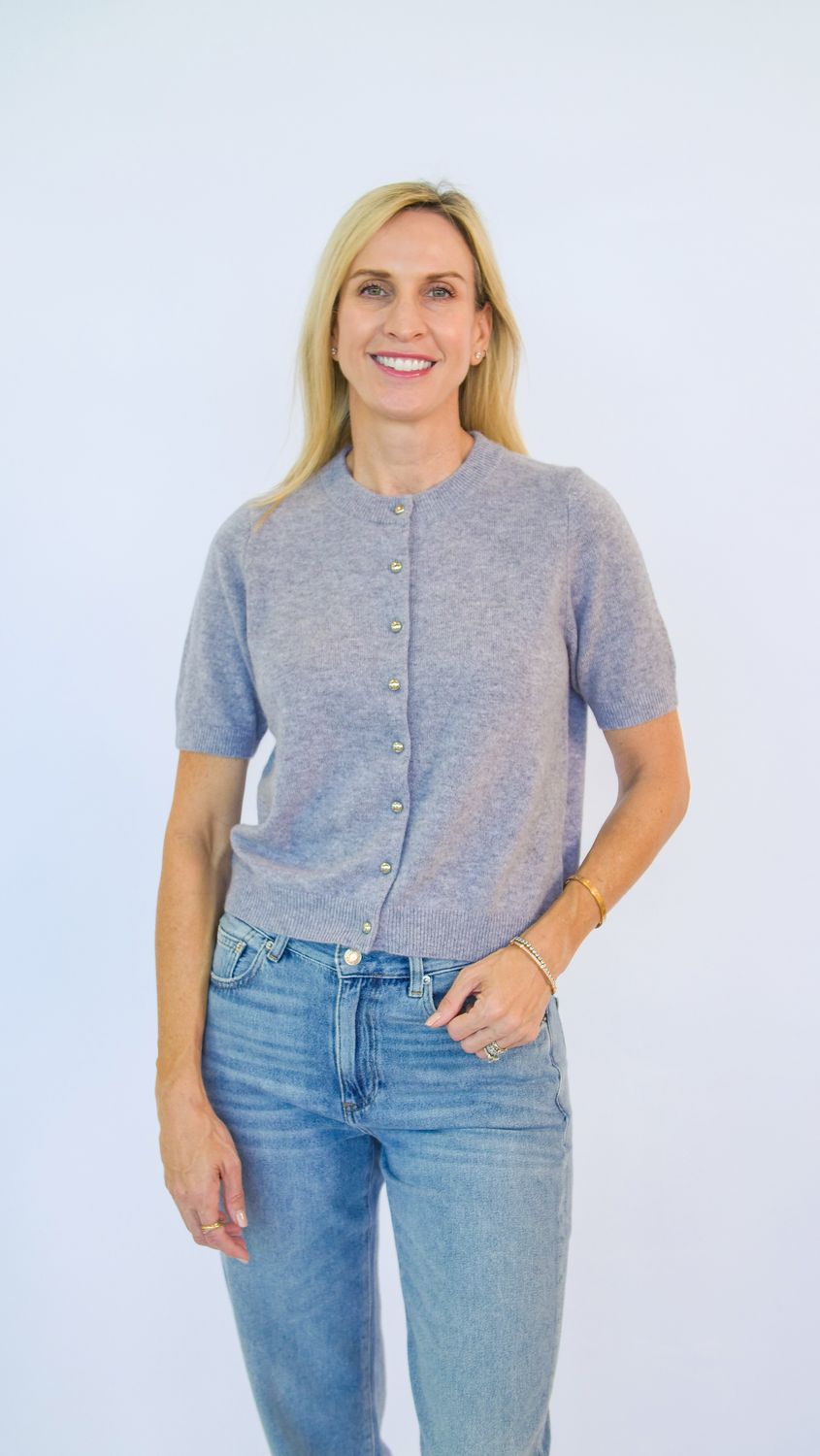 ASHTON S/S BF CREW CARDI