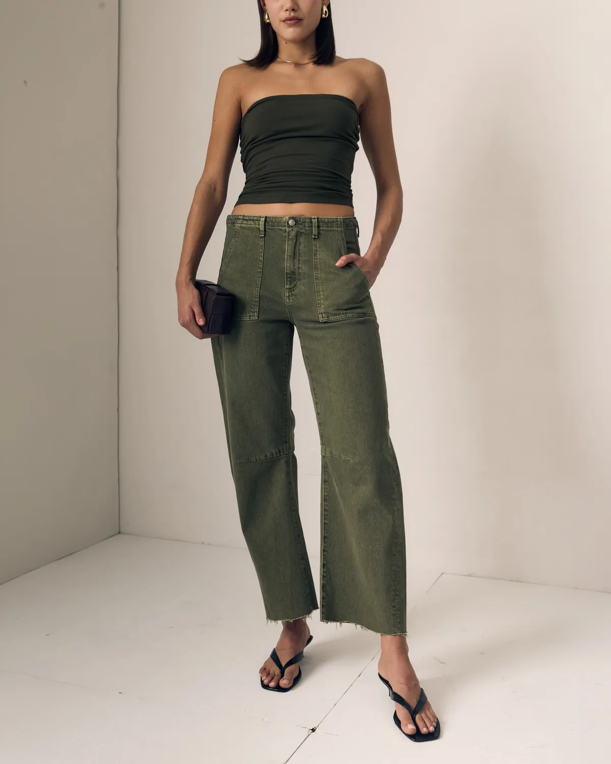 UTILITY SOFT BARREL JEAN