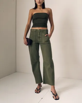 UTILITY SOFT BARREL JEAN