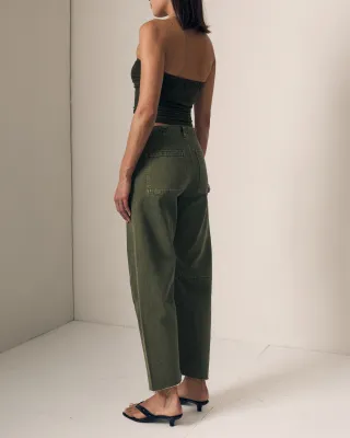 UTILITY SOFT BARREL JEAN