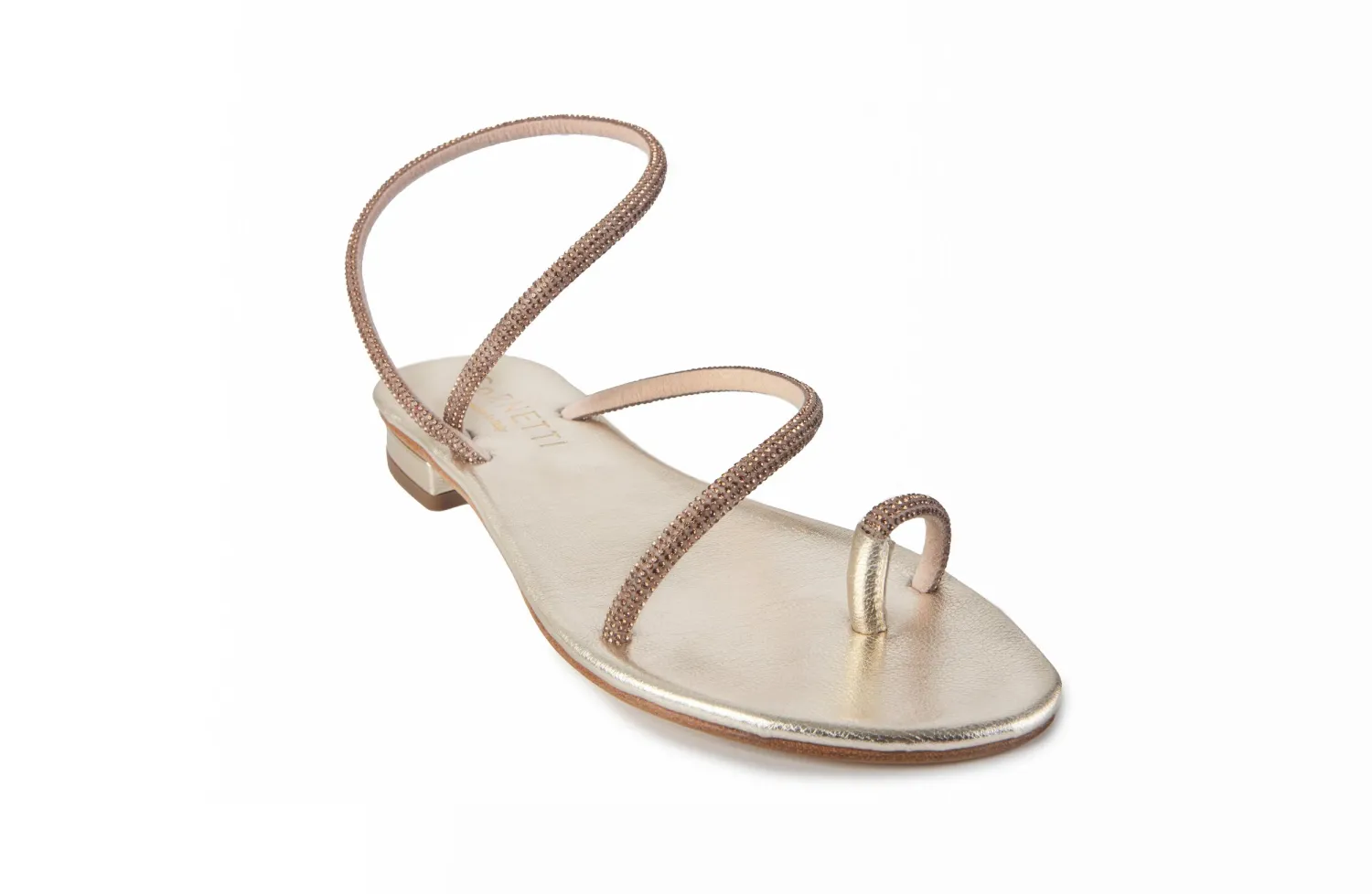 ROMELIDE SANDAL, Color: AMBER/GOLD, Size: 36