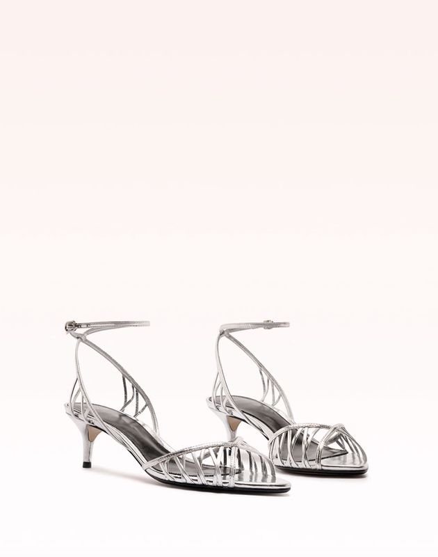 SOLENE 50 STRAPPY KITTEN HEEL