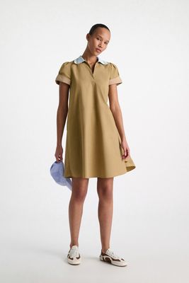 POPLIN POWER DRESS