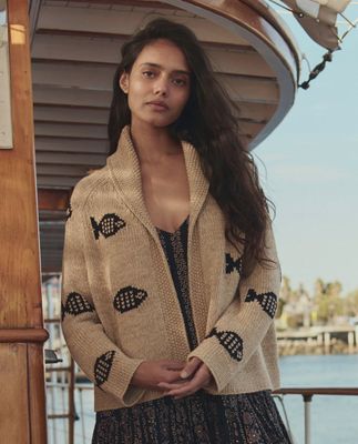 THE SWIMMING FISH LODGE CARDIGAN
