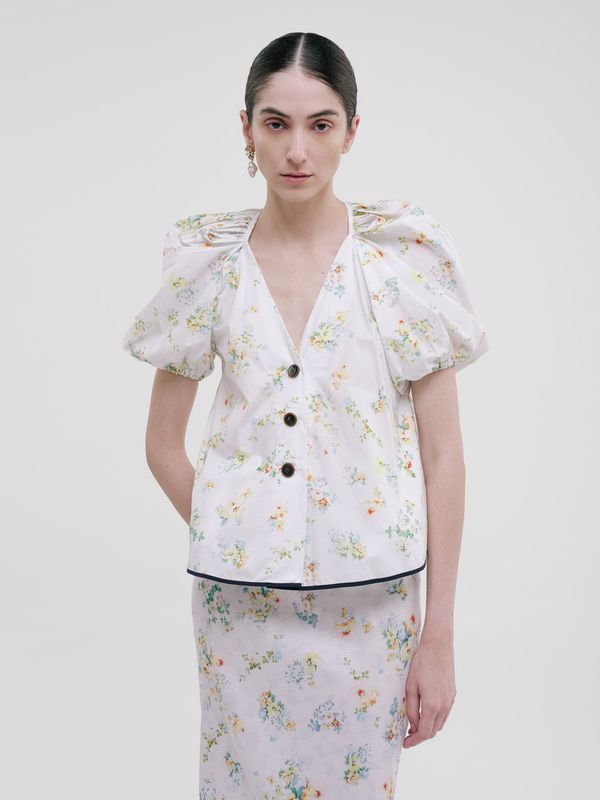 HARPA TOP PASTEL MEADOW COTTON