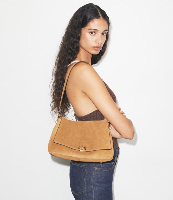 CHARLIE SUEDE SHOUDER BAG