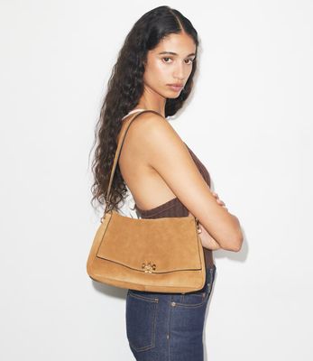 CHARLIE SUEDE SHOUDER BAG