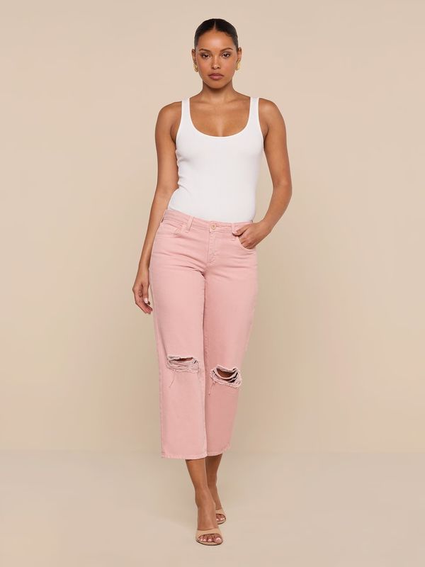 BLAINE LOWRISE CROP STOVEPIPE JEAN