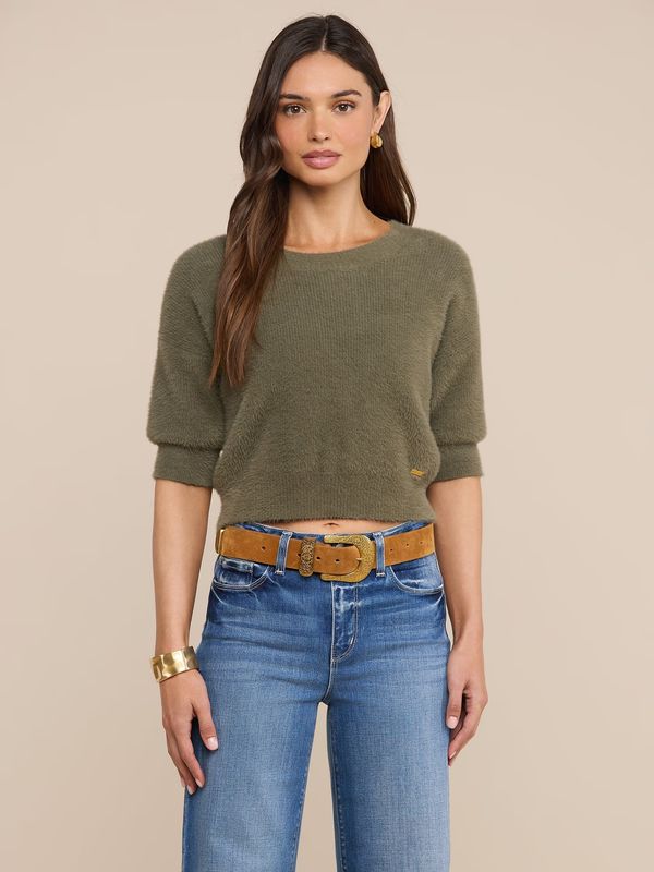 GUINEVERE SHORT SLEEVE CROPPED PULLOVER
