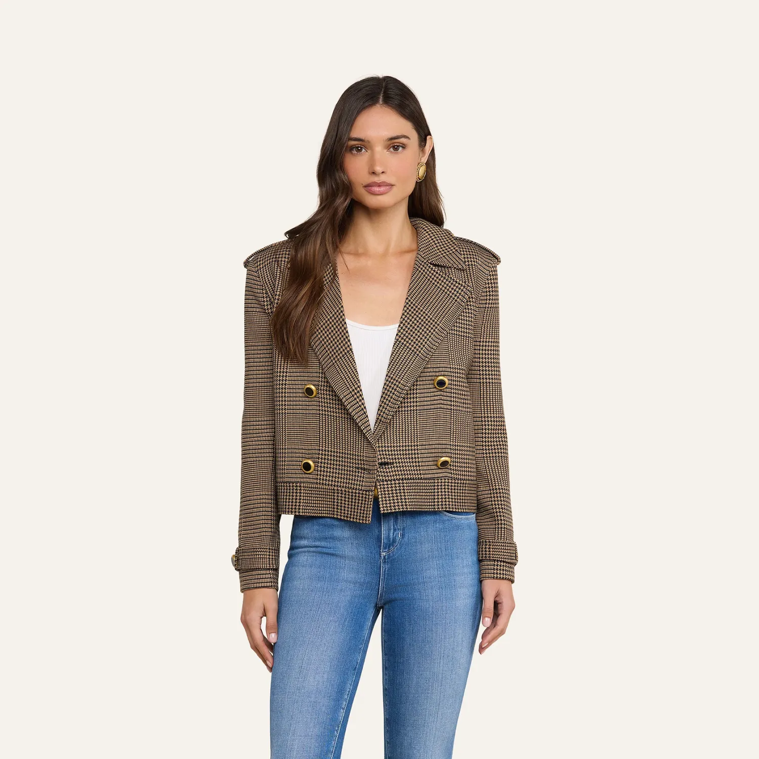 XOEY CROPPED TRENCH COAT