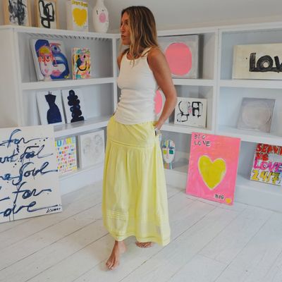 VACANCE PINTUCK SKIRT