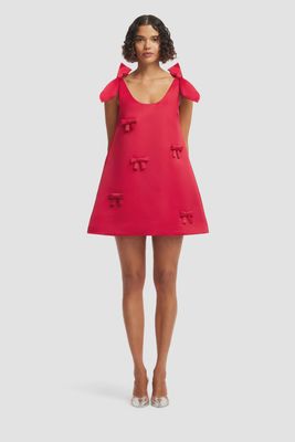 HARPER BOW MINI DRESS