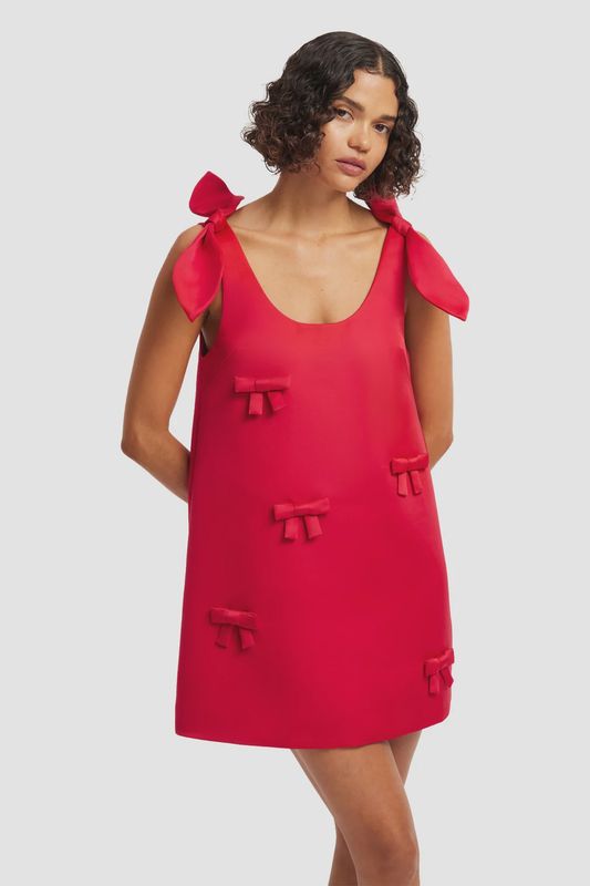 HARPER BOW MINI DRESS