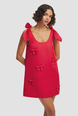 HARPER BOW MINI DRESS