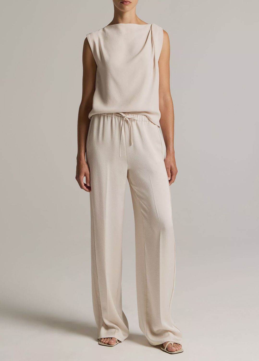 MID WAIST SHINE CREPE PULL ON PANT
