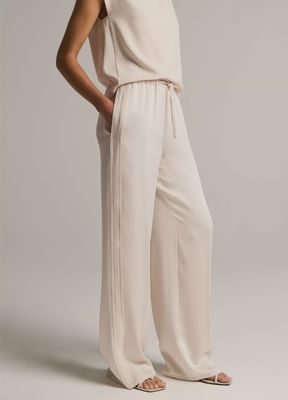 MID WAIST SHINE CREPE PULL ON PANT