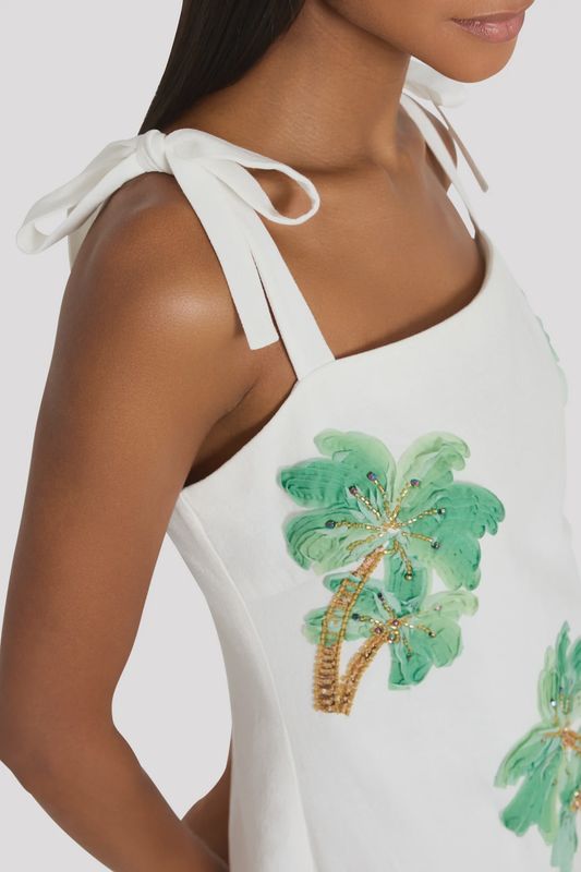 CERI EMBROIDERED MINI DRESS