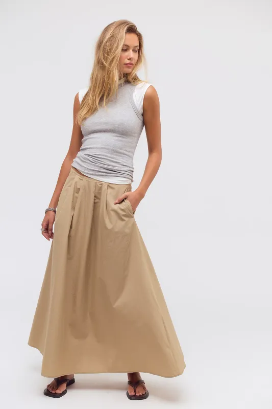 EMI POPLIN SKIRT
