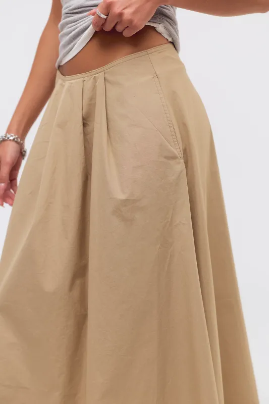 EMI POPLIN SKIRT