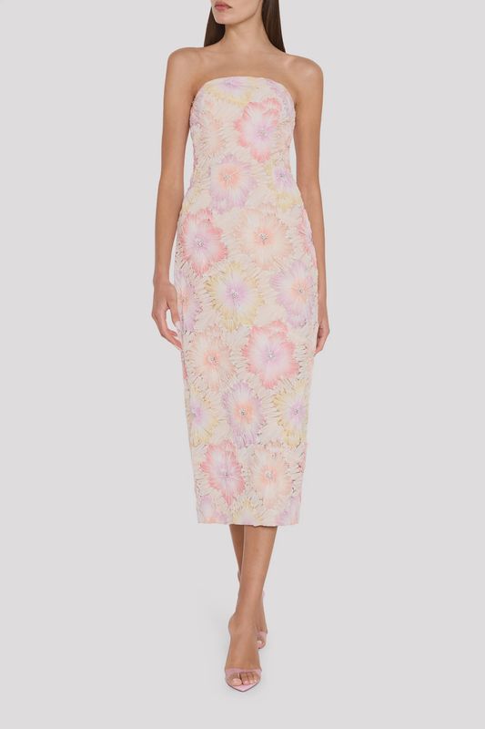 KAIT FLORAL EMBROIDERED DRESS