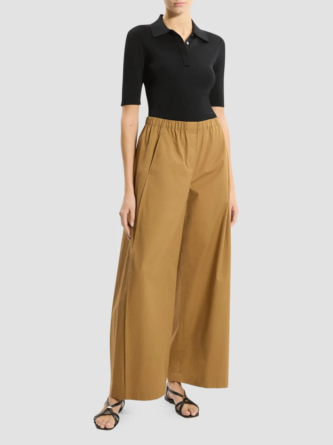 CURVED PARACHUTE PANT, Color: BRONZE, Size: P