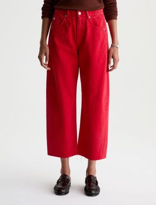 HATTIE CROP HIGH-RISE BARREL JEAN