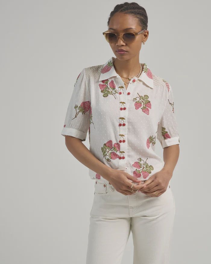 PEYTON STRAWBERRY DOT SHIRT