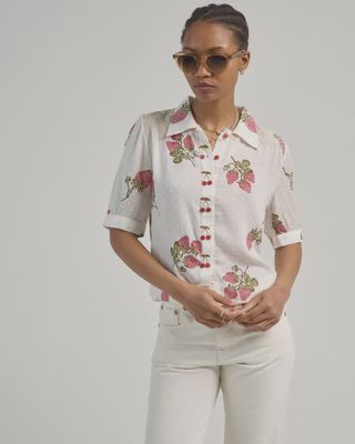 PEYTON STRAWBERRY DOT SHIRT