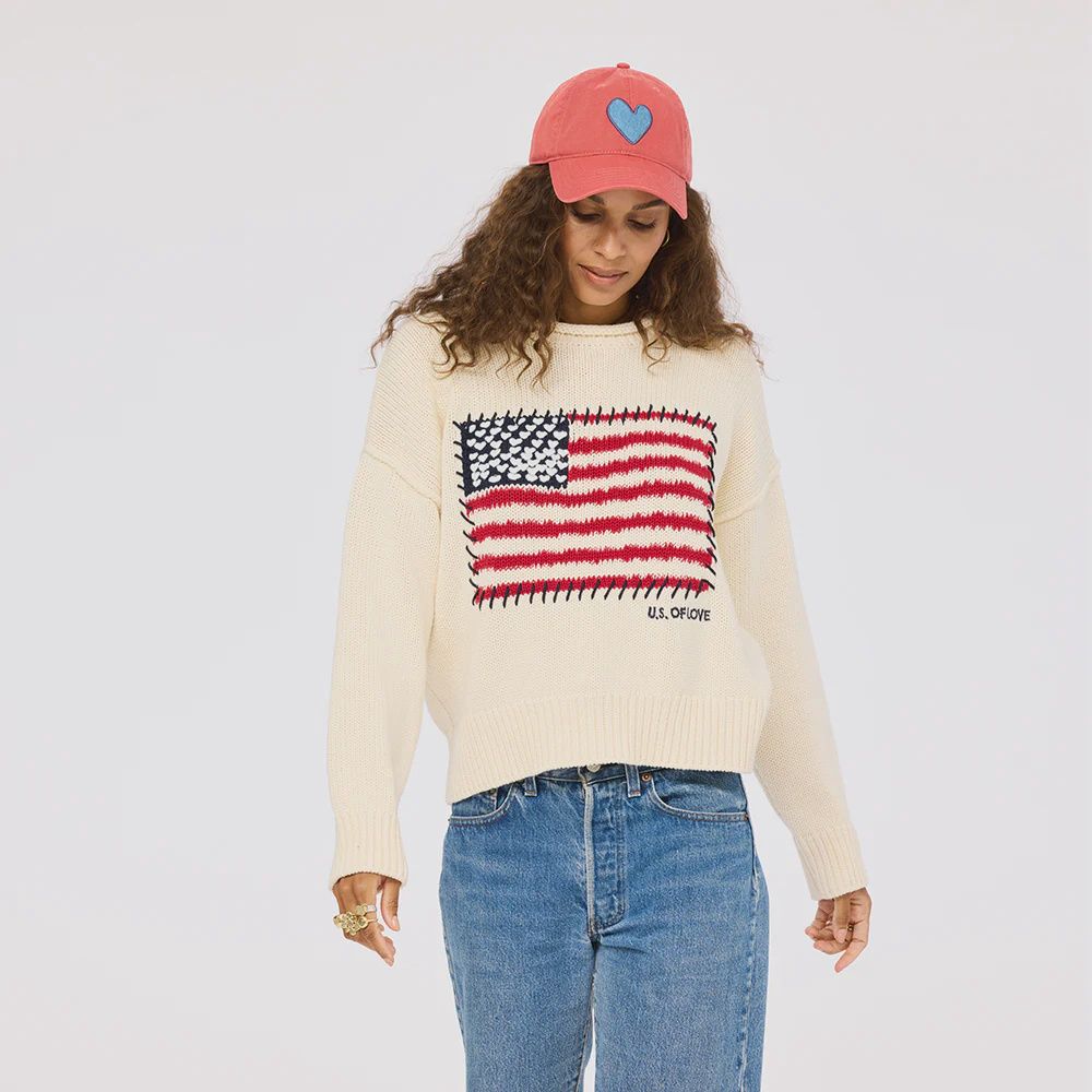 SOULCYCLE X KR ROLL NECK U.S. OF LOVE SWEATER