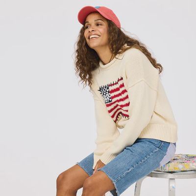 SOULCYCLE X KR ROLL NECK U.S. OF LOVE SWEATER