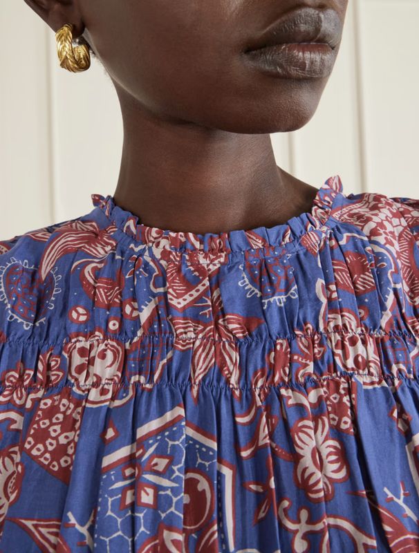 JULE DELFT HIVE SILK DRESS