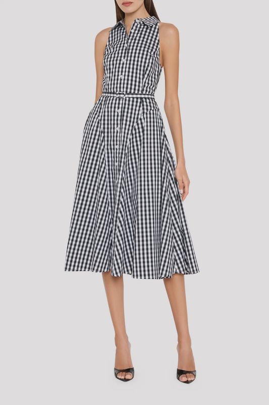 MAXINE GINGHAM MIDI DRESS