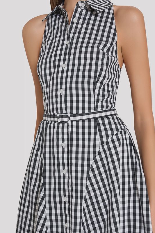 MAXINE GINGHAM MIDI DRESS